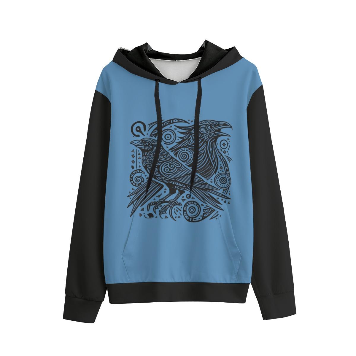 Raven of Odin Unisex Hoodie - Mythical Norse Design